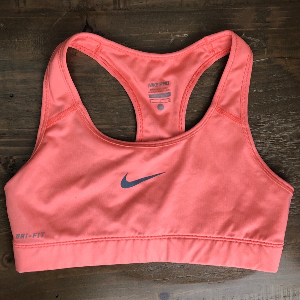 NIKE PRO DRI-FIT Coral Sports Bra